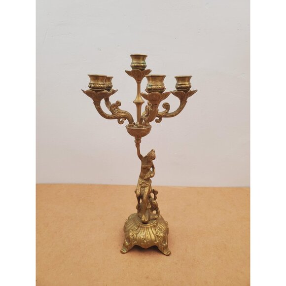 Vintage candelabra candle holders/ 6 arm candelabras/ candelabra perfect for - Picture 6 of 10